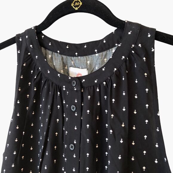 NEW The Nines by Hatch Maternity Dress Black Rayon Sleeveless Tiered Midi Size S - Picture 6 of 12